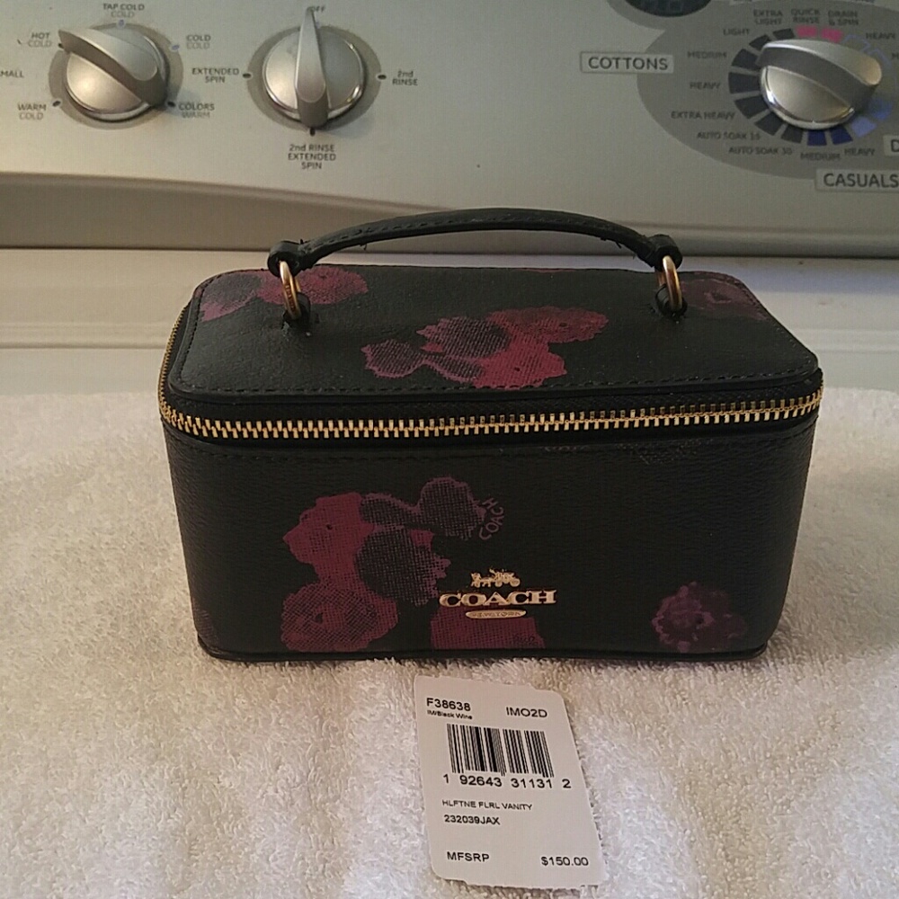 Floral Coach Vanity Case